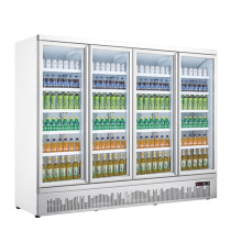 Beverage beer display cabinet refrigeration freezer commercial refrigerator freezer vertical fresh-keeping cabinet glass door re